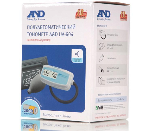 Тонометр A&D UA-604