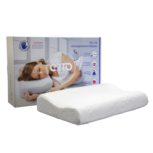 Ортопедическая подушка ORTO ПС-110 Memory Foam 8*10