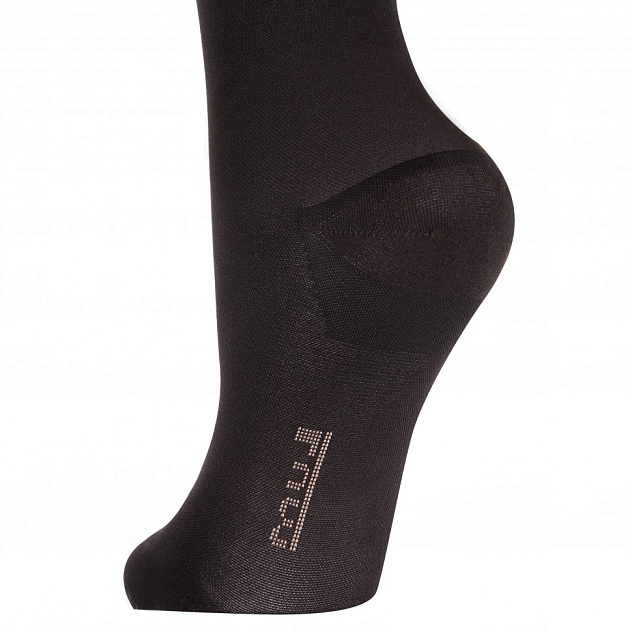 Чулки компрессионные прозрачные с ажурной резинкой на широкое бедро (закрытый носок) 2 класс Idealista ID-301TW