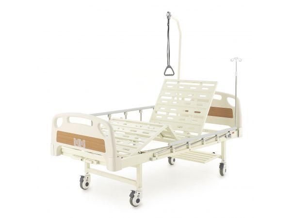 Кровать функциональная медицинская механическая Е-8 (РМ-2014Д-06 (матрас в комплекте, пластик)