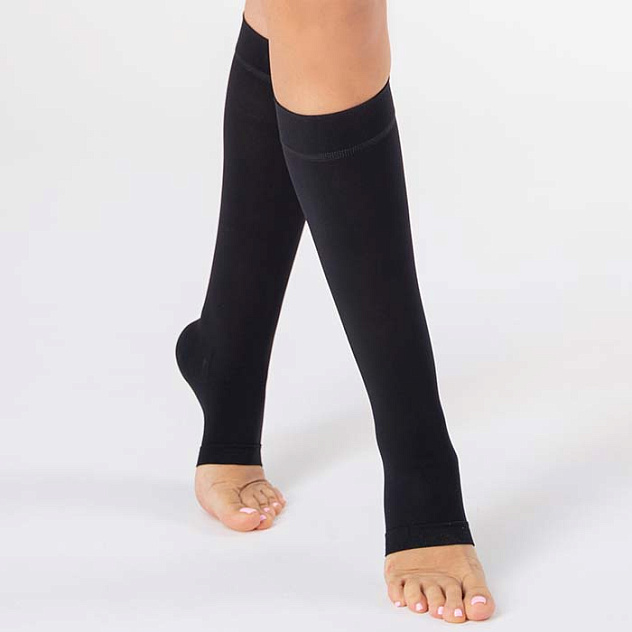 Гольфы компрессионные с открытым носком, класс компрессии 2, ТК.910